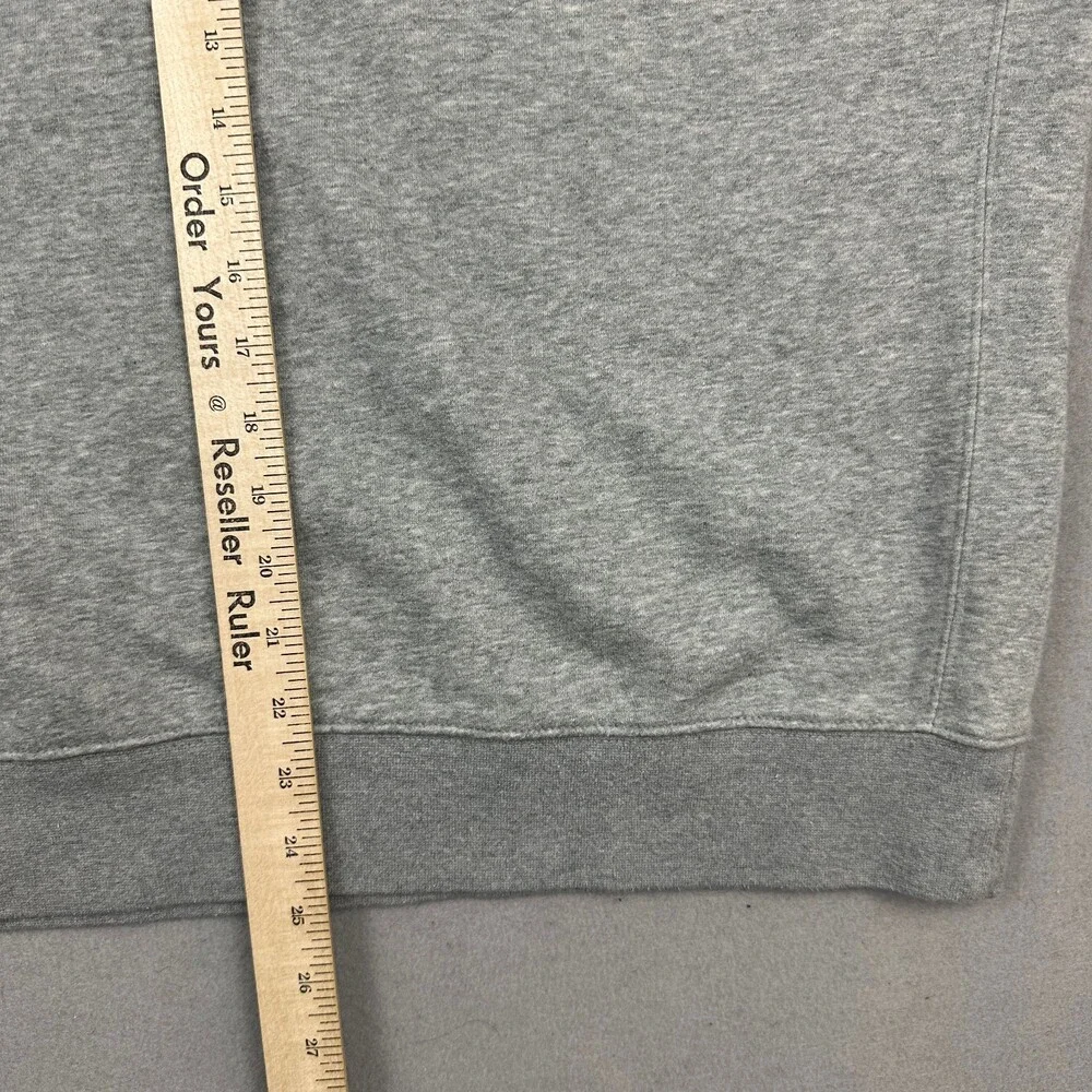 Nike Sweatshirt Men Extra Large Gray Heather Crewneck Pullover Swoosh XL